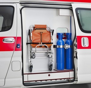 Camilla de aleación de aluminio de emergencia de hospital plegable portátil escalera de evacuación Manual a la venta - Product Image 2
