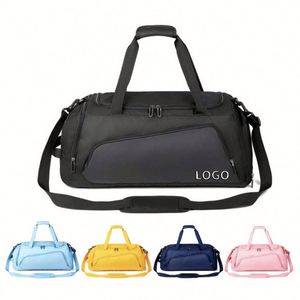 Sac de sport imperméable personnalisé pour hommes, avec compartiment à chaussures, idéal pour le basketball, le football, la gym, les voyages, sac à bandoulière, sac de sport, sac de voyage - Product Image 1