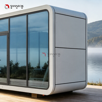 Casa Prefabricada Moderna de Lujo Tipo Cabaña Apple, Cápsula Espacial Portátil, Mini Casa para Hotel