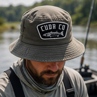 Badges tissés personnalisés sur le thème de la pêche en plein air pour vestes de pêche, chapeaux de pêcheur et sacs à dos