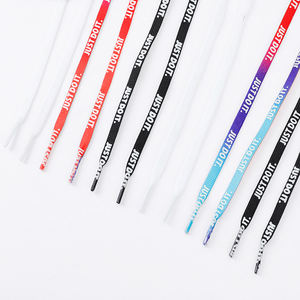 새로운 디자인 10mm 맞춤형 로고 스포츠 가방 폴리에스터 신발 끈을위한 팁이있는 접착제 인쇄 코드 나일론 - Product Image 3