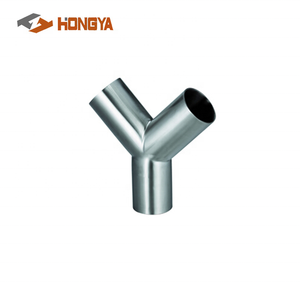 SS304 Vệ Sinh Thép Không Gỉ Butt Hàn Y-loại Tee - Product Image 2