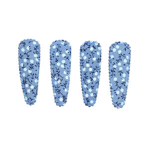 Clip à pression pour fille, clip à pression pour enfant en bas âge, clips à pression pour tissu <span class=keywords><strong>Liberty</strong></span> London, clips à cheveux en tissu <span class=keywords><strong>Liberty</strong></span>, clips antidérapants - Product Image 4