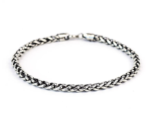 Pulsera de Plata <span class=keywords><strong>925</strong></span> Chapada en Oro con Cadena Cubana de 3mm para Hombre, Mujer y Niños, Accesorio de Moda para Bodas, Estilo Punk SB123 - Product Image 5