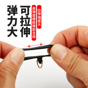 ตะขอเกี่ยวเบ็ดตกปลาแบบยางยืดหยุ่นสูงสำหรับตกปลาด้วยเหยื่อล่อในน้ำจืด - Product Image 1