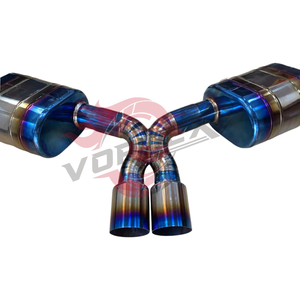 Système d'échappement Catback à soupapes en titane Vortex Grade 5, finition bleu brûlé, 76 mm, montage direct facile pour Porsche Boxster & Cayman 981 2.7 3.4 - Product Image 3