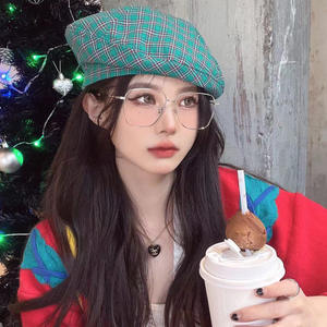 Monture de lunettes rectangulaire Gm unisexe, monture intégrale en métal, verres anti-lumière bleue, verres plats 2029 - Product Image 6