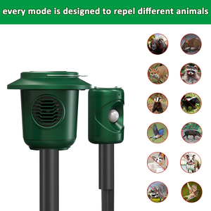 GH-114 Multi-sensore di talpa roditore repellente uccello cervo dispositivo impermeabile senza fili PIR repellente per piccioni solari per azienda agricola - Product Image 4