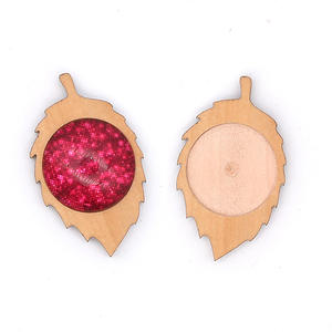 Support inférieur en <span class=keywords><strong>bois</strong></span> Photo plateaux ronds en <span class=keywords><strong>bois</strong></span> fournitures de fabrication de bijoux <span class=keywords><strong>lunette</strong></span> ronde Base pendentif plateaux blancs cadre de dôme rétro - Product Image 4