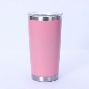 Yellow <b>Cup</b> Mug 20Oz Stainless Steel Insulated Double Wall Vacuum Powder Coated Matte Sweat Free <b>Reusable</b> ASM25 - Product Image 3
