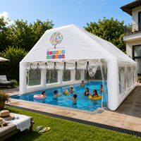Tente de piscine gonflable résistante aux UV, imperméable, grande tente gonflable pour piscine de jardin, installation rapide, jeux aquatiques en plein air