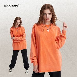 Sudadera DQ250L con Logotipo Personalizado, Estilo Vintage, Holgada, Lavada al Ácido, Transpirable, para Otoño, 100% Algodón Negro de 250 g/m² - Product Image 2