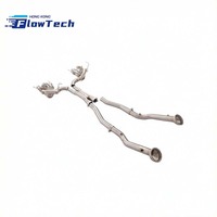 Système d'échappement complet à soupapes avec tube en X pour Ferrari F12 Berlinetta 6.3L V12 en acier inoxydable T304, embouts quadruples, 2012-2017