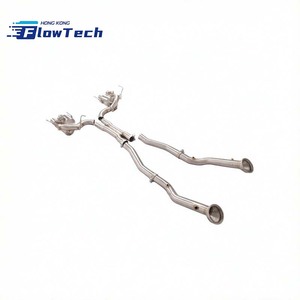 Système d'échappement complet à soupapes avec tube en X pour Ferrari F12 Berlinetta 6.3L V12 en acier inoxydable T304, embouts quadruples, 2012-2017 - Product Image 2
