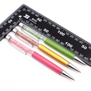Wholesale Novelty Personalized Stylus Diamond Crystal <b>Pen</b> With Custom Logo Stone Inside Metal Twisted Touch Ball Point Ballpoint - Product Image 3