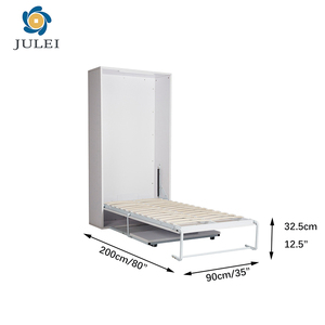 Sommier, китайская белая прочная поддержка, простая установка, Cama Queen Twin, деревянная настенная кровать размера «King-Size» с кабинетным столиком - Product Image 4
