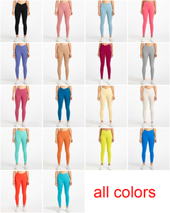 OEM ODM Leggings de yoga taille haute pour femmes Pantalon de sport coupe en V sans couture avec fermeture à la taille élastique Ensemble à motifs solides de style TikTok - Product Image 6