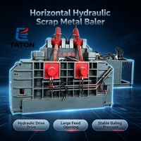 Presse à balles horizontale hydraulique personnalisée pour ferraille, cuivre, acier inoxydable, avec alimentation sur mesure, homologuée CE