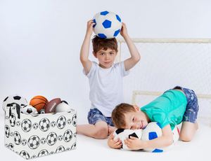 Rectangular Football <b>Basket</b> Kids Baby Storage <b>Basket</b> Cute Kids Toy Storage Bin Organizer <b>Shelf</b> Book - Product Image 2