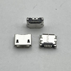 Micro USB ổ cắm 5pin SMD pin dài kim 5pin SMD vỏ đồng cổng dữ liệu sạc cổng mini USB kết nối - Product Image 1