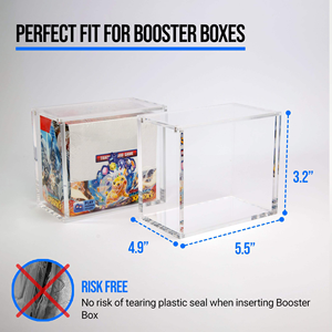 Boîte de rangement pour cartes en acrylique, protection contre la poussière, l'humidité et les rayures, présentoir pour cartes Pokémon - Product Image 3