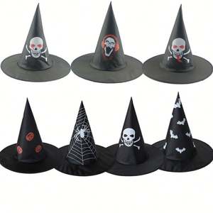 Chapeau magique <span class=keywords><strong>Harry</strong></span> <span class=keywords><strong>Potter</strong></span>, accessoires de cosplay, chapeau de sorcière noir pour fête d'Halloween, chapeau de fantôme de sorcier - Product Image 3