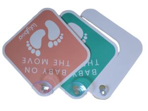 <span class=keywords><strong>ป้าย</strong></span>ติดรถ2ชิ้น/แพ็คสำหรับเด็กทารกขยับได้ขนาด125*125มม. - Product Image 5