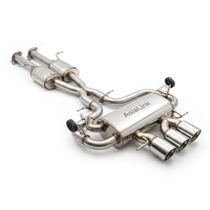 Venta Directa de Fábrica AsiaLink para <span class=keywords><strong>Audi</strong></span> S6 S7 S8 C7 4.0T, Sistema de Escape Catback de Acero Inoxidable con Válvula de Voz de Tono Alto - Product Image 2