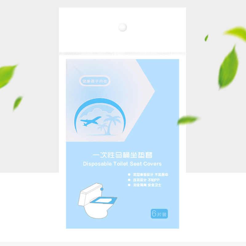 6 шт., одноразовые водонепроницаемые чехлы на сиденья унитаза