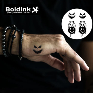 Boldink Custom Realistic Street Graffiti <strong>Evil</strong> Pumpkin Body Art Waterproof Long Lasting 2 Weeks Jagua Juice Ink Tattoo - Product Image 3