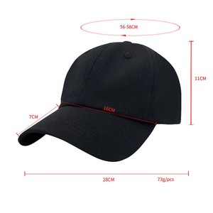 Casquette de papa en tissu de haute qualité personnalisable couleur unie publicité casquette de Baseball avec broderie Style bec de canard usine directe - Product Image 2