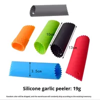 Éplucheur d'ail manuel avec base scellée et dense, fonction écraseur à points, 2 types - Outils pour fruits et légumes