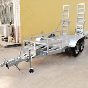 Remorque d'excavatrice de voiture de capacité de charge de 1-8 tonnes Châssis galvanisé Remorque d'excavatrice à quatre roues à <span class=keywords><strong>double</strong></span> <span class=keywords><strong>essieu</strong></span> Usine originale - Product Image 6