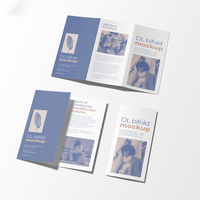 Service d'impression numérique OEM A1 A2 A3 A4 A5 A6 Brochures pliables personnalisées 2 3 4 plis Flyer Trifold Brochure Papier d'affaires