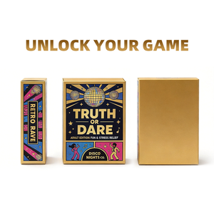 Presse allemande Heidelberg 8 couleurs avec vernis UV sélectif CPSIA – Impression personnalisée ludique pour cartes de vérité <span class=keywords><strong>ou</strong></span> de défi pour le camping en plein air - Product Image 2