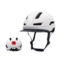 Casque de vélo de sécurité à technologie intégralement moulée pour adultes hommes femmes oem vélo équitation coque de protection casque de vélo avec bord