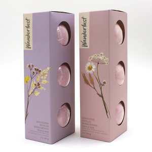 Boîte cadeau de style coupé personnalisé OEM ensemble de bain effervescents bombes de bain de détente pétillantes pour cadeau de vacances pour femme - Product Image 1