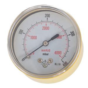 डबल-एक y63 बोर्डन ट्यूब कम दबाव गेज कई कार्य कम माउंट कनेक्शन पीतल आंतरिक 400 एमबार डबल स्केल - Product Image 6