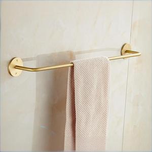 Toallero de pared estándar de latón de 40 cm con gancho, de una sola capa, para baño - Product Image 1