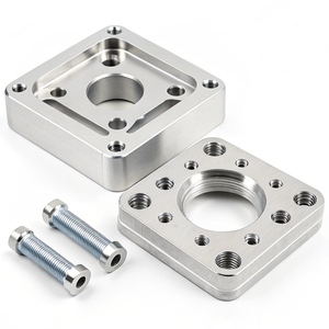 ชิ้นส่วนอะลูมิเนียมกลึงด้วยเครื่อง CNC ชิ้นส่วนโลหะที่มีความแม่นยำสูงตามสั่ง ผิวสีแดงและสีเงิน - Product Image 4