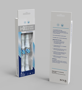 Tête de <span class=keywords><strong>brosse</strong></span> de rechange compatible avec la <span class=keywords><strong>brosse</strong></span> <span class=keywords><strong>à</strong></span> <span class=keywords><strong>dents</strong></span> électrique de la série Oralb <span class=keywords><strong>iO</strong></span> 3/4/5/6/7/8/<span class=keywords><strong>9</strong></span>/10 (ensemble de 4 pièces) - Product Image 1