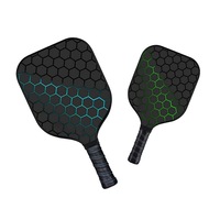 Raquette de pickleball en fibre de carbone T700 de qualité supérieure, poignée confortable absorbant les chocs, ensemble de raquettes professionnelles pour les matchs