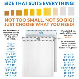 Enveloppes à bulles en polyéthylène Kraft Db, 12,5 x 18 pouces, auto-adhésives, blanches, pour l'expédition, l'emballage logistique - Product Image 5