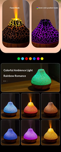 Mini Humidifier Portable 300ml Volcano Humidifier with 7 <strong>Color</strong> Night Light Ultrasonic Aroma Diffuser Machine for Car Home - Product Image 5