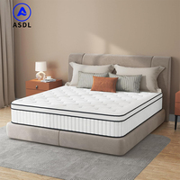 Matelas à ressorts Bonnell antibactérien, certifié par un fabricant, vente en gros, tailles Queen, Simple, Double, King Size, avec sélection de tissus personnalisée