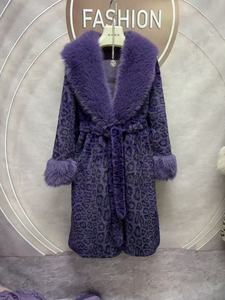 Abrigo Largo de Invierno para <span class=keywords><strong>Mujer</strong></span>, Grueso, de Piel Sintética, Cortavientos - Abrigo Ecológico de Terciopelo Dorado con <span class=keywords><strong>Cuello</strong></span> en V y Botones Delanteros - Product Image 3