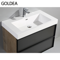 Kaliteli modern avrupa mobilya banyo dolabı depolama banyo vanity