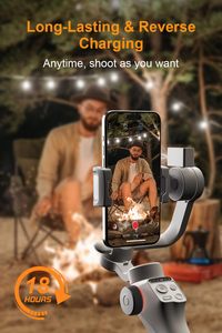 ชุด Gimbal FUNSNAP C05 สำหรับสมาร์ทโฟน 3 แกน พร้อมไฟเติมแม่เหล็ก/เซ็นเซอร์ติดตาม AI Feiyu SCORP 2 Gimbal - Product Image 4