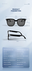 แว่นตา AI อัจฉริยะไร้สายหูฟังป้องกันการโทรเล่นเพลง G2 8ล้านพิกเซล - Product Image 6