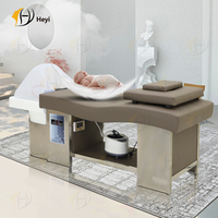 Tête de salon de coiffure moderne lit de shampoing de spa chaise de lavage tête lit de shampoing de spa avec réservoir d'eau lit de bassin de shampoing